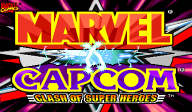 Marvel Vs. Capcom: Clash of Super Heroes (USA 980123 Phoenix Edition) (bootleg) Title Screen
